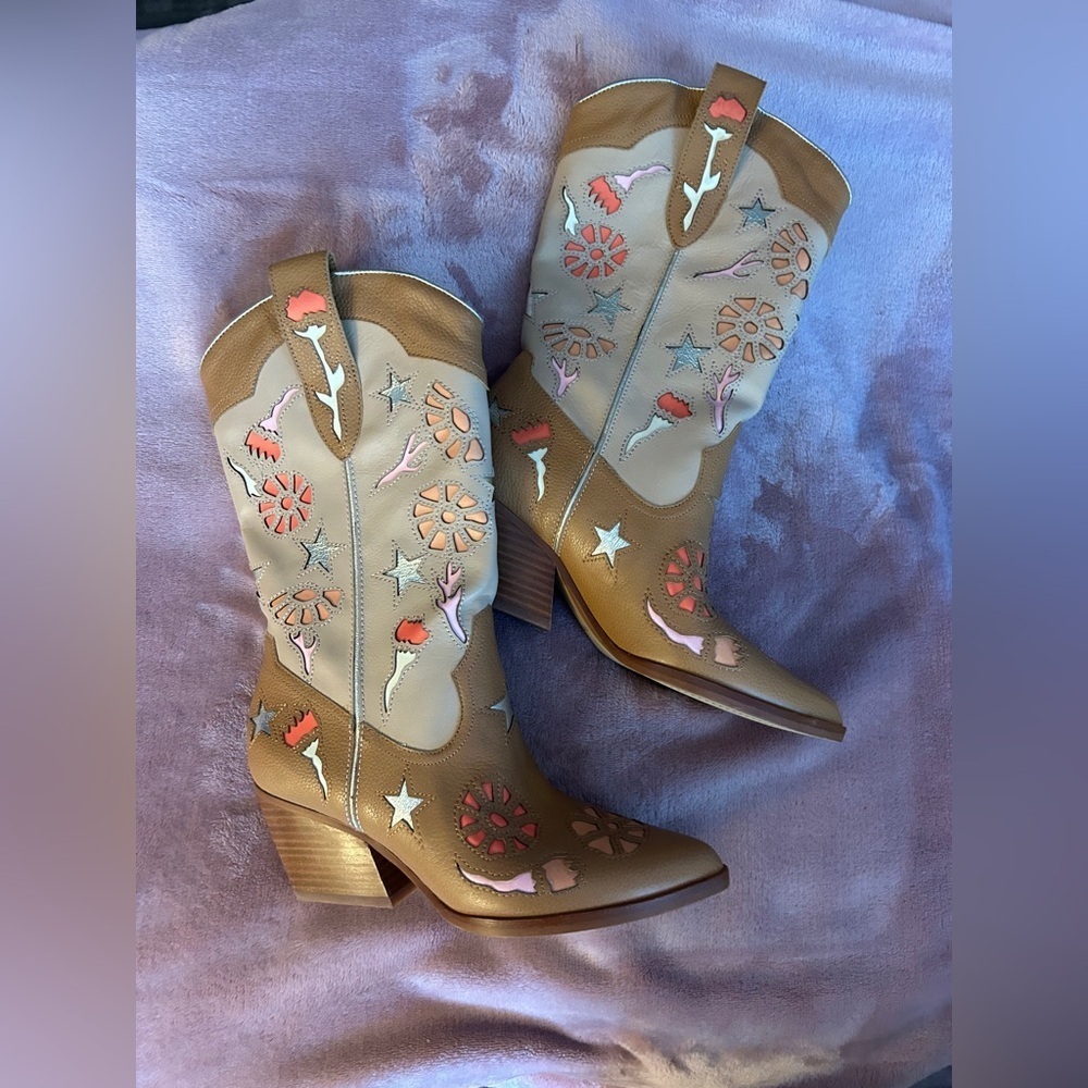 Dolce Vita Lassie Cowgirl Boots - Picture 4 of 8